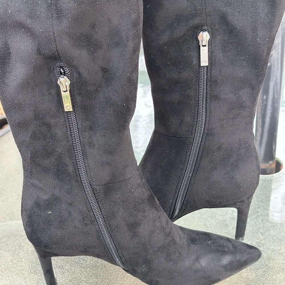 Marc Fisher LTD Women’s Qulie Black Over the Knee Boots 6M NWOB